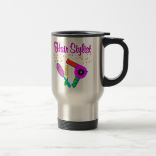 NUMBER ONE HAIR STYLIST AND BEAUTICIAN TRAVEL MUG