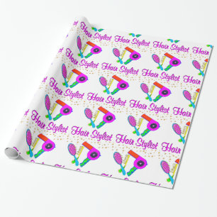 NUMBER ONE HAIR STYLIST AND BEAUTICIAN WRAPPING PAPER