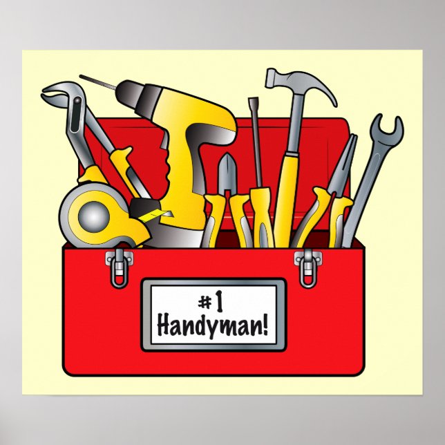Number One Handyman Poster (Front)