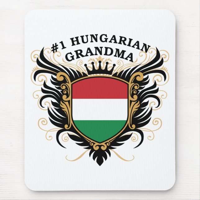 Number One Hungarian Grandma Mouse Mat (Front)