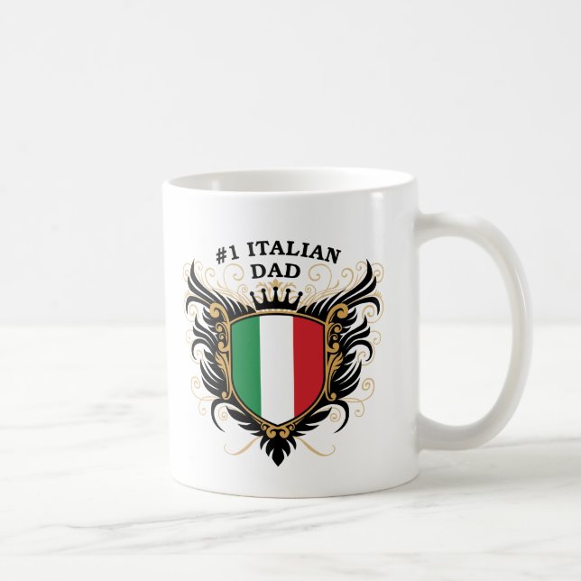 Number One Italian Dad Coffee Mug (Right)