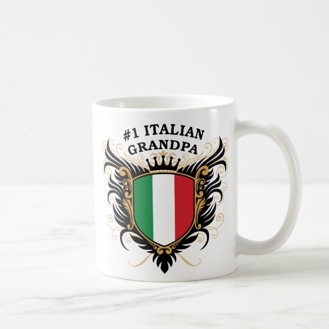Number One Italian Grandpa Coffee Mug (Right)