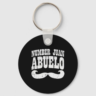Number One Juan Abuelo Spanish Fathers Day Mexican Key Ring