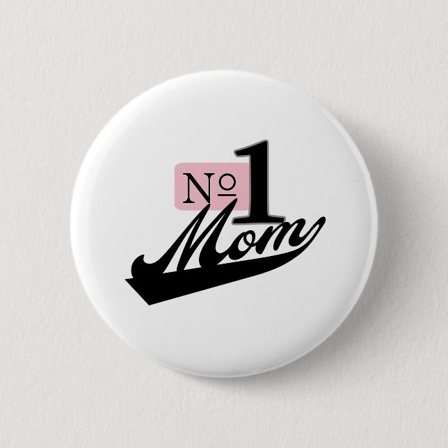 Number One Mum 6 Cm Round Badge (Front)