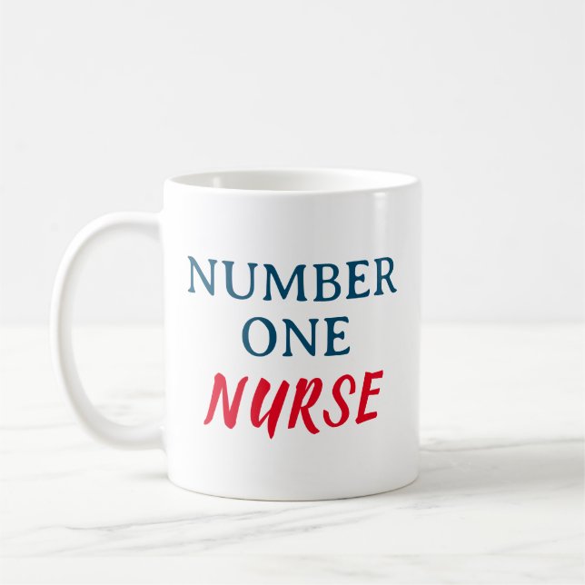 Number One Nurse Coffee Mug (Left)
