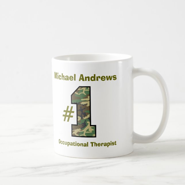 Number One Occupational Therapist V56 Coffee Mug (Right)