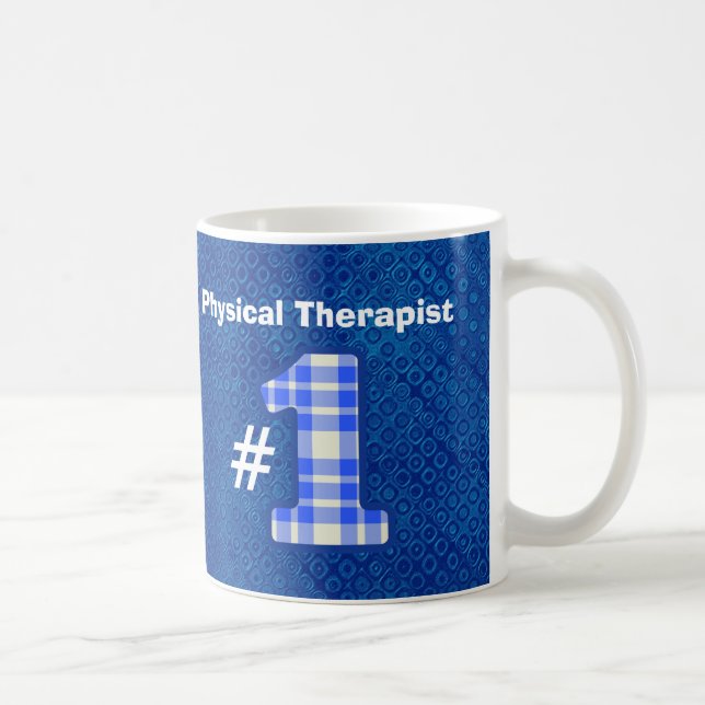 Number One PHYSICAL THERAPIST Number V04 Coffee Mug (Right)