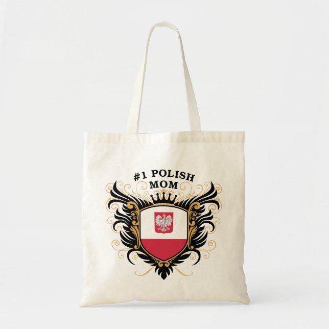 Number One Polish Mum Tote Bag (Front)