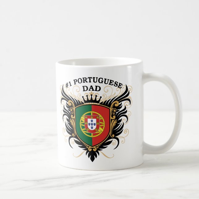 Number One Portuguese Dad Coffee Mug (Right)