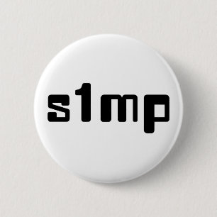Number One Simp 6 Cm Round Badge