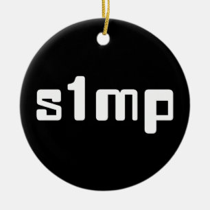 Number One Simp Ceramic Tree Decoration