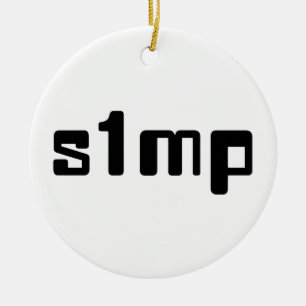 Number One Simp Ceramic Tree Decoration