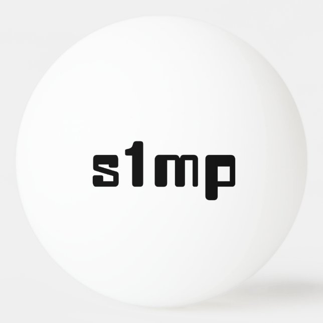 Number One Simp Ping Pong Ball (Front)