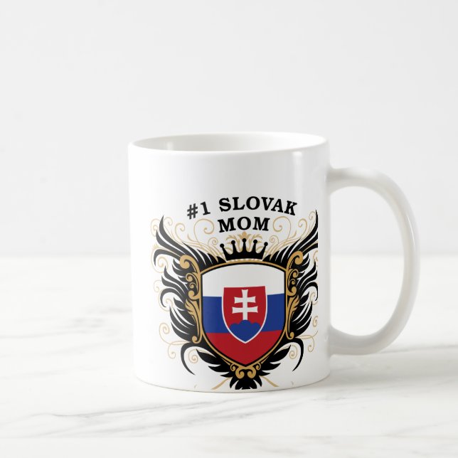 Number One Slovak Mum Coffee Mug (Right)