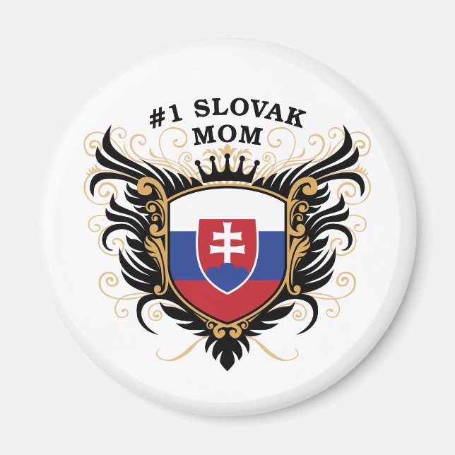 Number One Slovak Mum Magnet (Front)