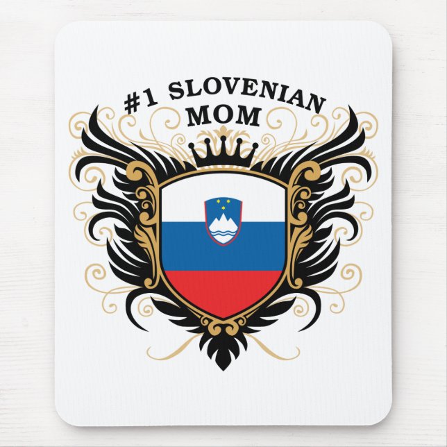 Number One Slovenian Mum Mouse Mat (Front)
