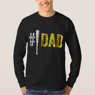 Number One Softball Dad Softball Player Dad Father T-Shirt