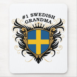 Number One Swedish Grandma Mouse Mat