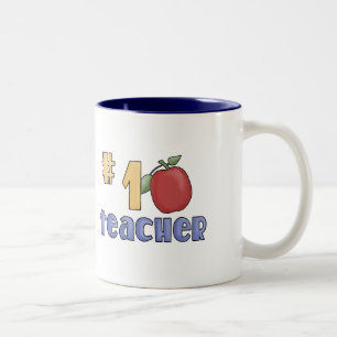 Number One Teacher Two-Tone Coffee Mug