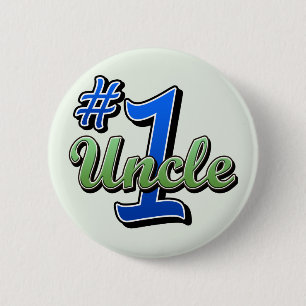 Number One Uncle 6 Cm Round Badge