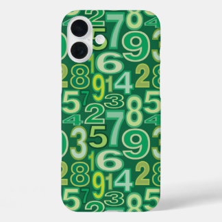 Number Pattern  iPhone 16 Plus Case