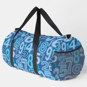 Number Pattern Duffle Bag