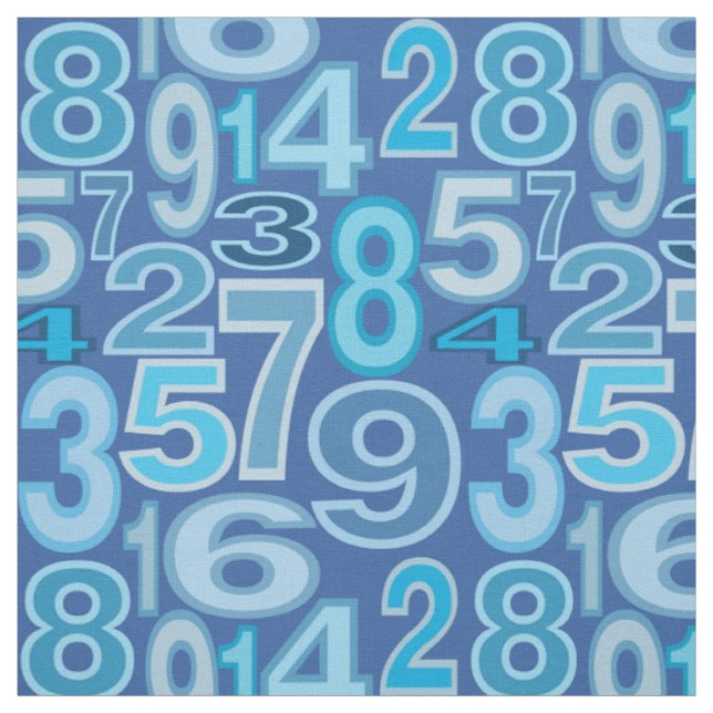 Number Pattern Fabric (Swatch)