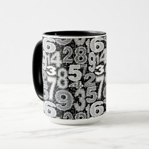 Number Pattern Mug
