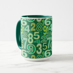 Number Pattern Mug