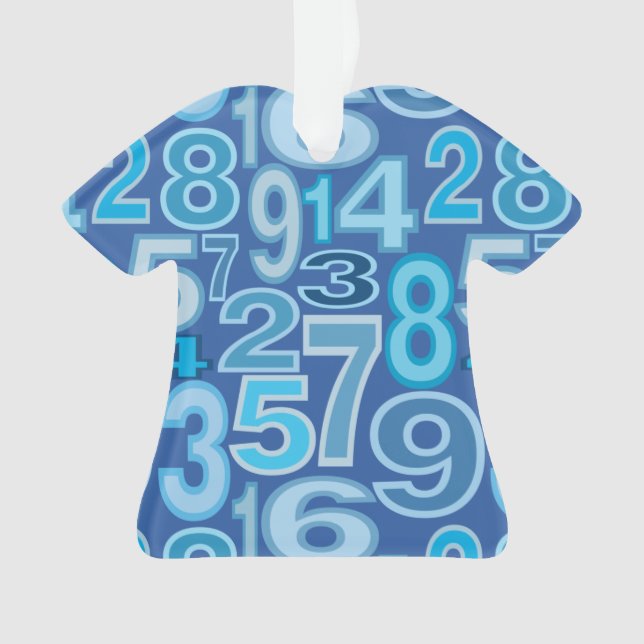 Number Pattern  Ornament (Front)