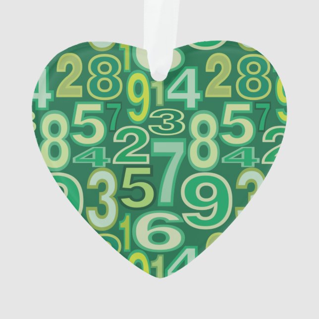 Number Pattern  Ornament (Back)