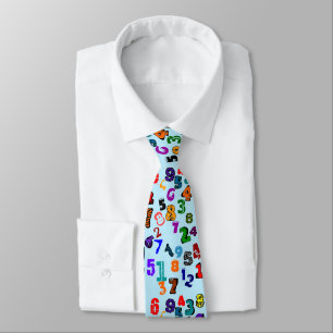 Number Pattern Tie