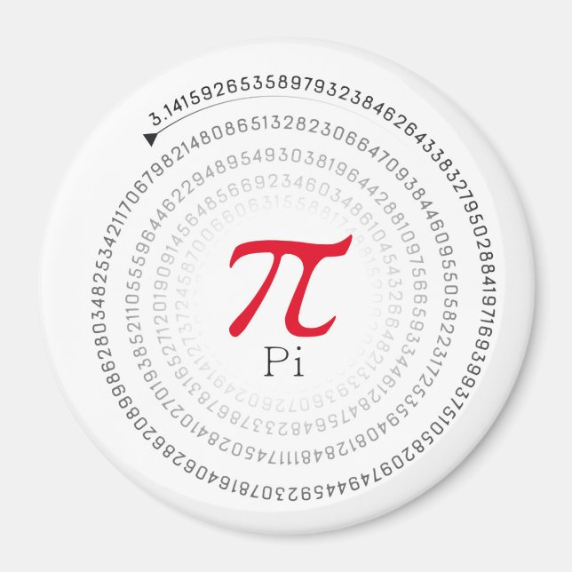 Number Pi Magnet (Front)