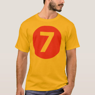 Number seven red T-Shirt
