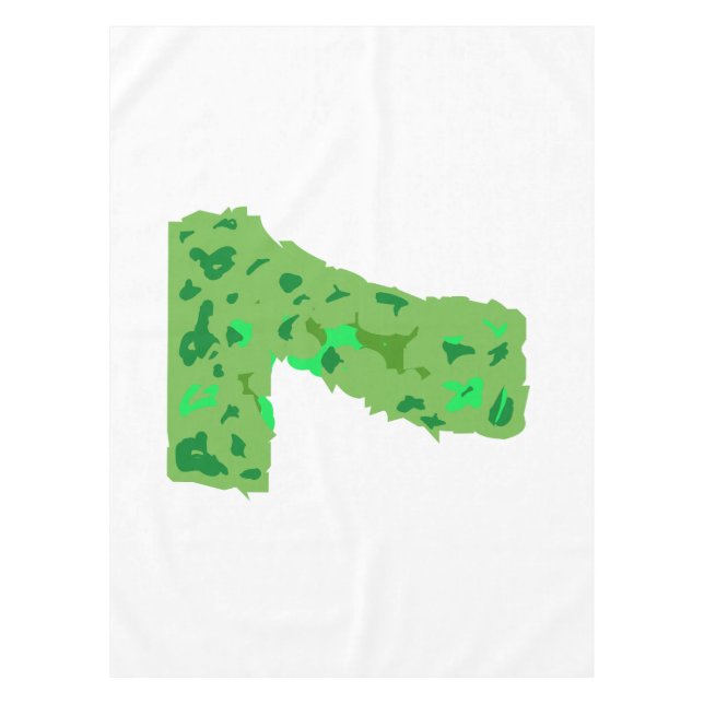 Number seven with camouflage color tablecloth (Front)