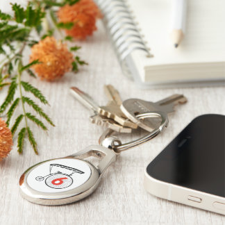 Number Six Key Ring