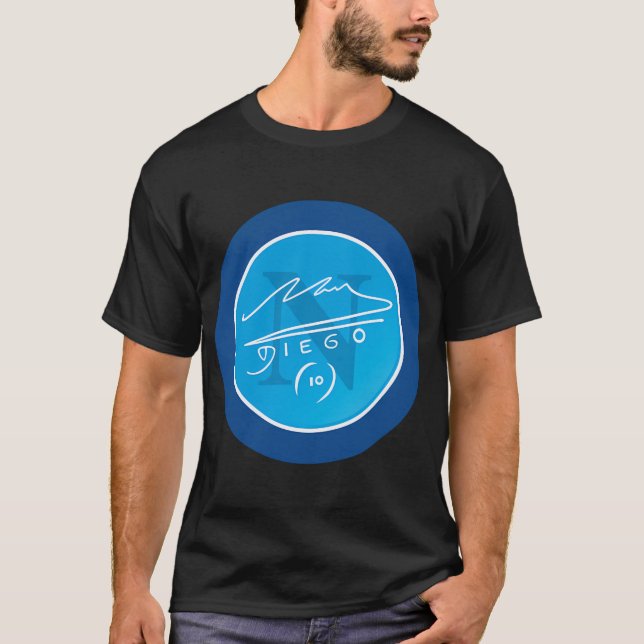 Number Ten Naples Italian Soccer Team Fan Tifoso N T-Shirt (Front)