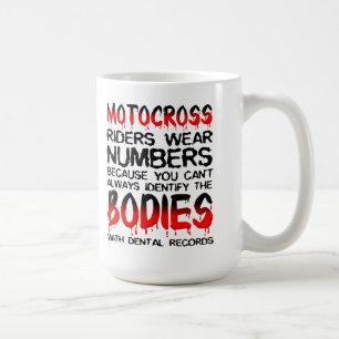 Number The Bodies Motocross Dirt Bike Mug Funny