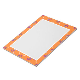 Number three orange notepad