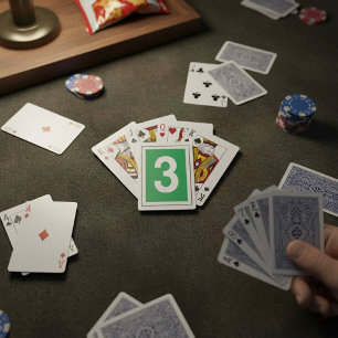 Number Three Playing Cards