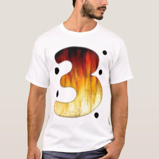Number Three T shirt #3 Plain