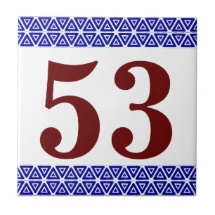 Number Tile triange border