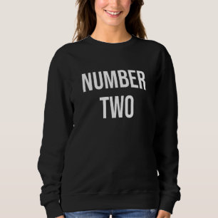Number Two Black Kids Unisex Small Classic Fit Sh Sweatshirt