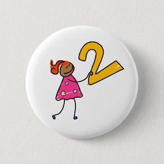Number Two Kid 6 Cm Round Badge