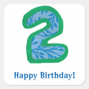 Number Two Stickers