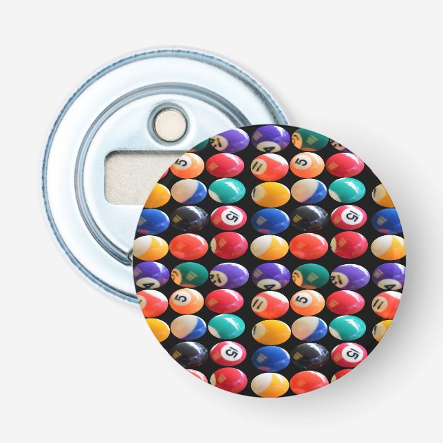 Numbered And Colored Eightballs, Bottle Opener (Front)