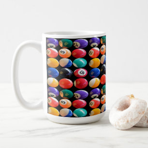 Numbered And Coloured Eightballs, Coffee Mug