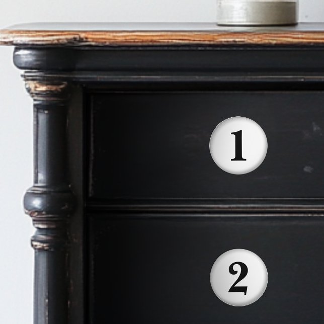 Numbered Black and White Ceramic Knobs (Creator Uploaded)