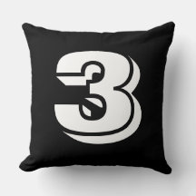 Numbered - White on Red