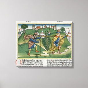 Numbers 13 23 The Grapes of Eschol, from the 'Nure Canvas Print